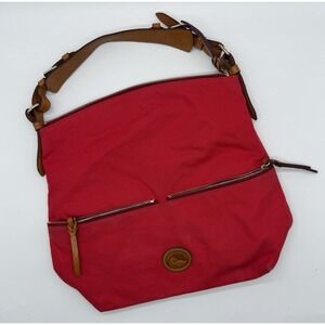 Dooney & Bourke Women's Medium Crossbody Red Hobo Shoulder Bag